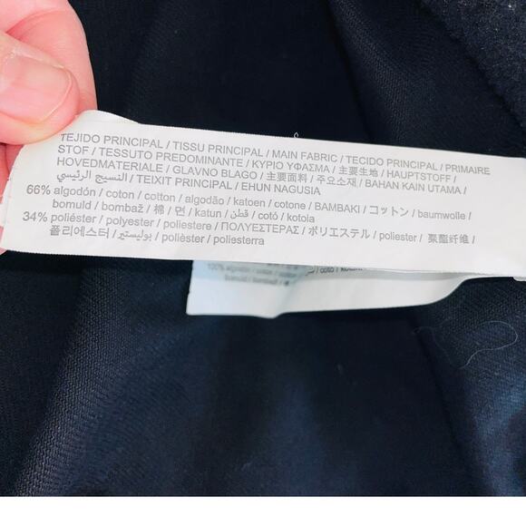 Zara Mixed Materials Sweatshirt - Women's Size L - Quilting, Jersey & Canvas‎ - Picture 9 of 9